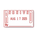 Recordkeeping & Forms | COSCO 2000PLUS 011092 1 in. x 1.81 in. RECEIVED plus Date ES Dater - Red image number 1