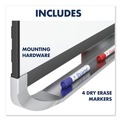 White Boards | Quartet P558GP2 Prestige 2 DuraMax 96 in. x 48 in. Magnetic Porcelain Whiteboard - Graphite Frame image number 8