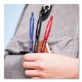 Pens | Paper Mate 2095454 Profile 1 mm Retractable Ballpoint Pen - Red Ink/Translucent Red Barrel/Medium (1-Dozen) image number 5