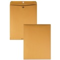 Envelopes & Mailers | Quality Park QUA37910 12 in. x 15.5 in. No. 110 28 lbs. Bond Weight Kraft Square Flap Clasp/Gummed Closure Clasp Envelope - Brown Kraft (100/Box) image number 0
