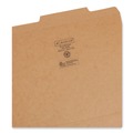 File Folders | Smead 10776 2/5-Cut Tabs Right of Center Letter 0.75 in. Expansion Guide Height Reinforced Heavyweight Kraft File Folder - Brown (100/Box) image number 2