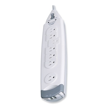 Belkin F9H710-12 SurgeMaster Home Series 1045 J 7 AC Outlets 12 ft. Cord Surge Protector - White