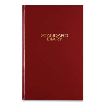 AT-A-GLANCE SD37613 (200 Sheets) 2026 Edition 12 in. x 7.75 in. Wide/Legal Rule Standard Daily Diary - Red Cover