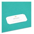 Art & Craft Paper | Smead 87867 100 Sheet Capacity 11 in. x 8.5 in. Two-Pocket Folder Textured Paper - Teal (25/Box) image number 3