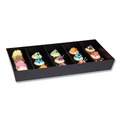Breakroom Supplies | Mind Reader SNACKORGT-BLK 12 in. x 24 in. x 3.25 in. 5-Compartment Anchor Collection Snack Organizer - Black image number 2