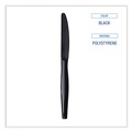 Cutlery | Boardwalk BWKKNIHWPPBIW Heavyweight Wrapped Polypropylene Knife - Black (1000/Carton) image number 5