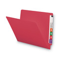 File Folders | Smead 25710 0.75 in. Expansion Shelf-Master Reinforced End Tab Colored Folders - Letter Size/Red (100/Box) image number 2