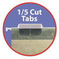 File Folders | Smead 65001 Letter Size 1/5-Cut Tabs 100 Percent Recycled Hanging File Folders - Standard Green (25/Box) image number 2