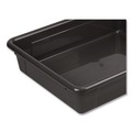 Boxes & Bins | Storex 62516U05C Storage Tray, Flat, 0.8 gal, 10.65-in x 10.65-in x 2.96-in, Black, 5/Pack image number 3