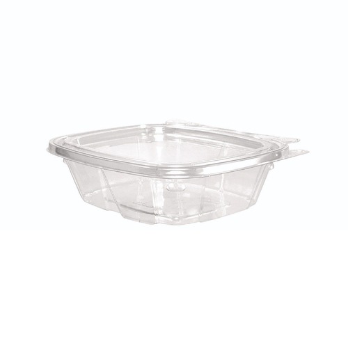 Just Launched | Dart CH8DEF ClearPac SafeSeal 8 oz. Flat Lid Plastic Tamper-Resistant/Evident Containers - Clear (200/Carton) image number 0