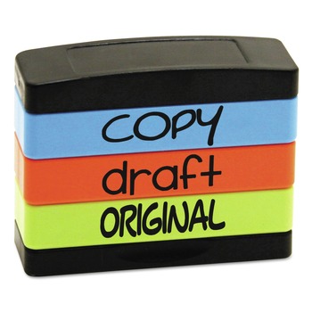 STAMPS AND STAMP SUPPLIES | Trodat 8801 Interlocking Copy Stack Stamp - Assorted Fluorescent Ink