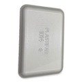 Food Trays, Containers, and Lids | GEN 1014WH 13.81 in. x 9.25 in. x 0.71 in. Foam Meat Trays - White (100/Carton) image number 3