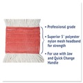  | Boardwalk BWK503WHEA 5 in. Super Loop Cotton/Synthetic Fiber Wet Mop Head - Large, White image number 7