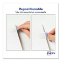 Dividers & Tabs | Avery 74761 Ultra Tabs 1 in. x 1.5 in. 1/5-Cut Repositionable Mini Tabs - Assorted Pastel (40/Pack) image number 8