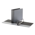 Binders | Universal UNV30751 3 in. Capacity 11 in. x 8.5 in. 3 Rings Deluxe Easy-to-Open D-Ring View Binder - Black image number 2