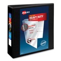 Binders | Avery 05600 3 Slant Rings 3 in. Capacity 11 in. x 8.5 in. Heavy-Duty Non Stick View Binder with DuraHinge - Black image number 0