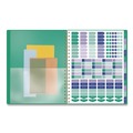 Notebooks & Pads | AT-A-GLANCE 1753G905 11 in. x 8.5 in. 13-Month (Jan-Jan 2026) Badge Geo Weekly/Monthly Planner - Green Cover image number 4