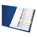 Dividers & Tabs | Avery 11843 1 - 12 Tab 11 in. x 8.5 in. Customizable TOC Ready Index Divider Set - Multicolor (1 Set) image number 2
