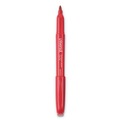 Permanent Markers | Universal UNV07072 Fine Bullet Tip Pen-Style Permanent Marker - Red (1 Dozen) image number 2