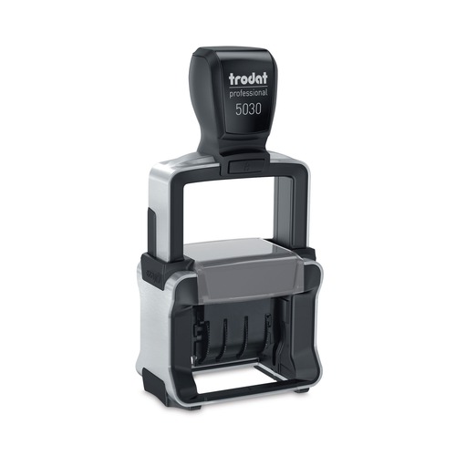 Stamps & Stamp Supplies | Trodat 5030 Self-Inking 1.63 in. x 0.38 in. Professional Date Stamp - Black image number 0