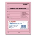 Notebooks & Pads | TOPS 3002P 4.25 in. x 5.5 in. No Copies One-Part Message Pad - Pink (1-Dozen) image number 1