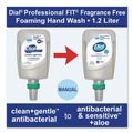 Hand Soaps | Dial Professional 17000 32100 CleanPlusGentle 1.2 Liter Antibacterial Foaming Hand Wash Refill for FIT Manual Dispenser - Fragrance Free (3/Carton) image number 4