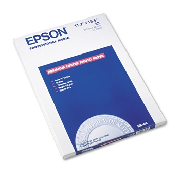 Epson S041406 Ultra Premium 10 mil. 11.75 in. x 16.5 in. Photo Paper - Luster White (50/Pack)