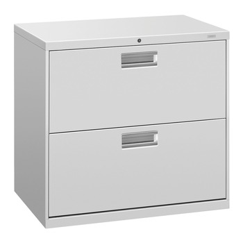 HON H672.L.Q Brigade 600 Series 30 in. x 18 in. x 28 in. File 2 Legal/Letter Size Lateral File Drawers - Light Gray
