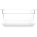 Food Trays, Containers, and Lids | Carlisle 10222B07 10.38 in. x 12.75 in. x 6 in. 8.7 qt. StorPlus Plastic Polycarbonate Food Pan - Clear image number 1