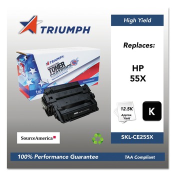 OFFICE PRINTERS | Triumph SKL-CE255X 751000NSH1098 Remanufactured CE255X (55X) 12,500 Page-Yield High-Yield Toner - Black