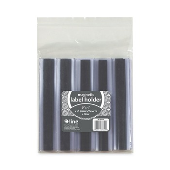 LABELS AND LABEL MAKERS | C-Line 87810 6 in. x 1 in. Side Load Clear Magnetic Label Holders (10/Pack)