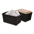 Boxes & Bins | Storex 71130U06C Wide Book Bin, 3.82 gal, 9.2-in x 14.5-in x 7-in, Black, 6/Pack image number 6