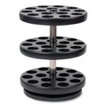 Breakroom Supplies | Mind Reader PODSUS45-BLK 9.5 in. x 9.5 in. x 11.75 in. Anchor Collection 3-Tier Single Serve Pod Carousel Countertop Organizer - Black image number 0