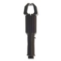 Mops | Carlisle 3697000 1 in. Diameter x 60 in. Vinyl Coated Jaw Style Metal Mop Handle - Black image number 2