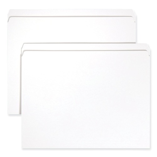 File Folders | Smead 12810 0.75 in. Expansion Reinforced Top Tab Colored File Folders - Letter Size/White (100/Box) image number 0