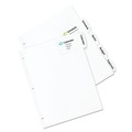 Dividers & Tabs | Avery 14440 11 x 8.5 Big Tab Printable Label 5-Tab Dividers - White/Large (20/Pack) image number 1