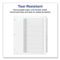Dividers & Tabs | Avery 11166 Ready Index 11 in. x 9.25 in. 26-Tab Customizable TOC A to Z Tab Dividers - Black/White (1-Set) image number 5