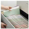 File Folders | Smead 14944 1/3-Cut Tabs 3-in Expansion 2 SafeSHIELD Fasteners Letter Size Recycled Pressboard Fastener Folders - Gray-Green (25/Box) image number 8