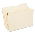 File Folders | Universal UNV13510 1/3 Cut Tab Legal Size Deluxe Reinforced Top Tab Folders with Fastener - Manila (50/Box) image number 0