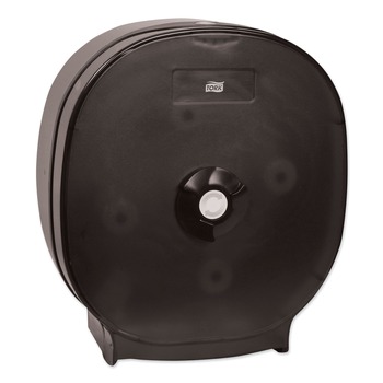 Tork 88411 15 x 6 x 13.7 4-Roll Tissue Dispenser - Translucent Black (1/Carton)