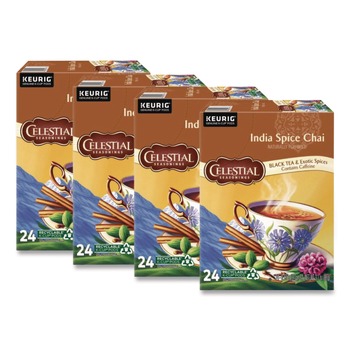  | Celestial Seasonings 5000330013 Tea K-Cups - India Spice Chai (96/Carton)