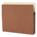 File Folders | Smead 73214 1.75 in. Expansion Letter Size Drop Front File Pockets - Redrope (25/Box) image number 0