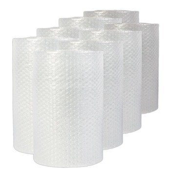 Universal 4087906 12 in. x 200 ft. 0.19 in. Thick Bubble Packaging Perforated Every 12 in. - Clear (8/Carton)