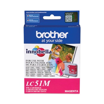 Brother LC51M LC51M Innobella 400 Page-Yield Ink - Magenta