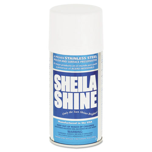 All-Purpose Cleaners | Sheila Shine SS10 10 oz. Aerosol Spray Stainless Steel Cleaner and Polish image number 0
