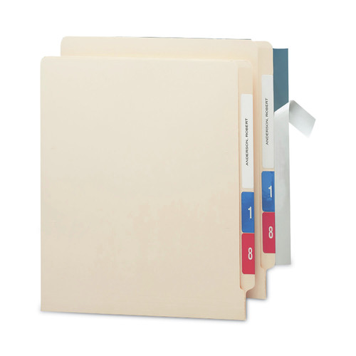 Dividers & Tabs | Smead 67608 8 in. x 1.69 in. Seal and View File Folder Label Protector - Clear Laminate (100/Pack) image number 0