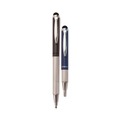 Pens | Zebra 33602 StylusPen Medium 1 millimeter Retractable Telescopic Ballpoint Pen/Stylus - Black Ink/Blue/Gray Barrel (2/Pack) image number 1