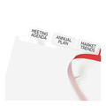 Dividers & Tabs | Avery 11493 11 in. x 8.5 in. 8-Tab Big Tab Clear Label Dividers - White Tabs/White (5/Pack) image number 1