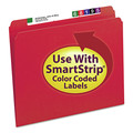 File Folders | Smead 12710 0.75 in. Expansion Reinforced Top Tab Colored File Folders - Letter Size/Red (100/Box) image number 6