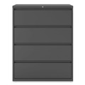 Office Filing Cabinets & Shelves | Alera 25511 42 in. x 18.63 in. x 52.5 in. 4-Drawer Lateral File - Charcoal image number 1